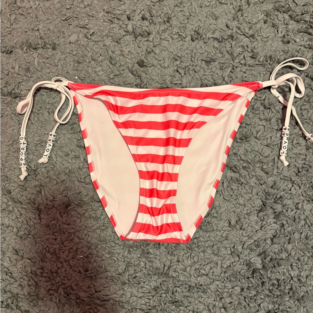 Striped Pink Bikini Bottom